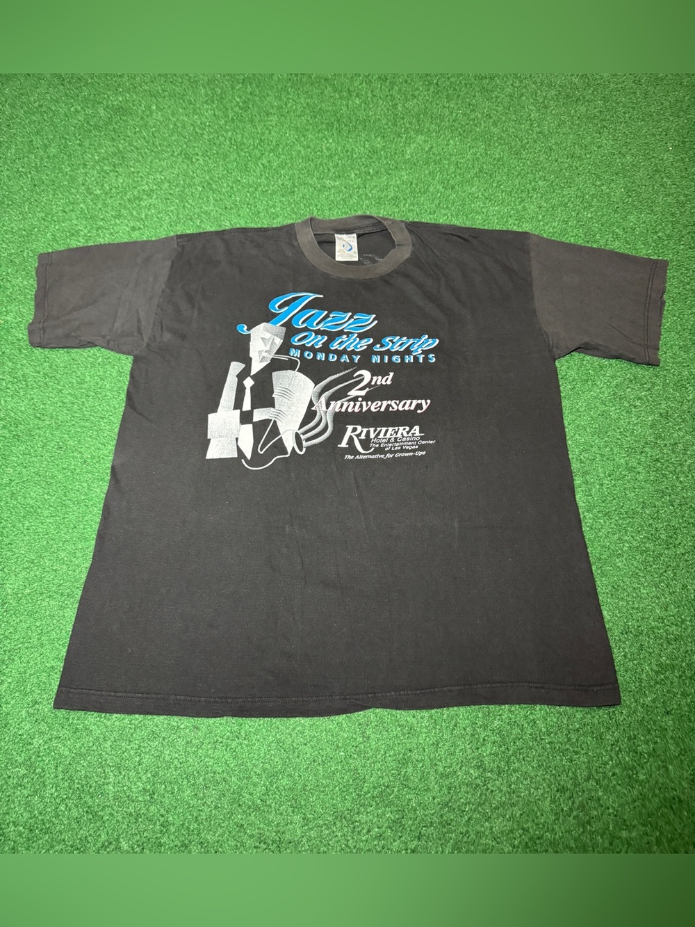 Jazz On The Strip Vintage T Shirt Las Vegas Don Menza L/XL Shirt